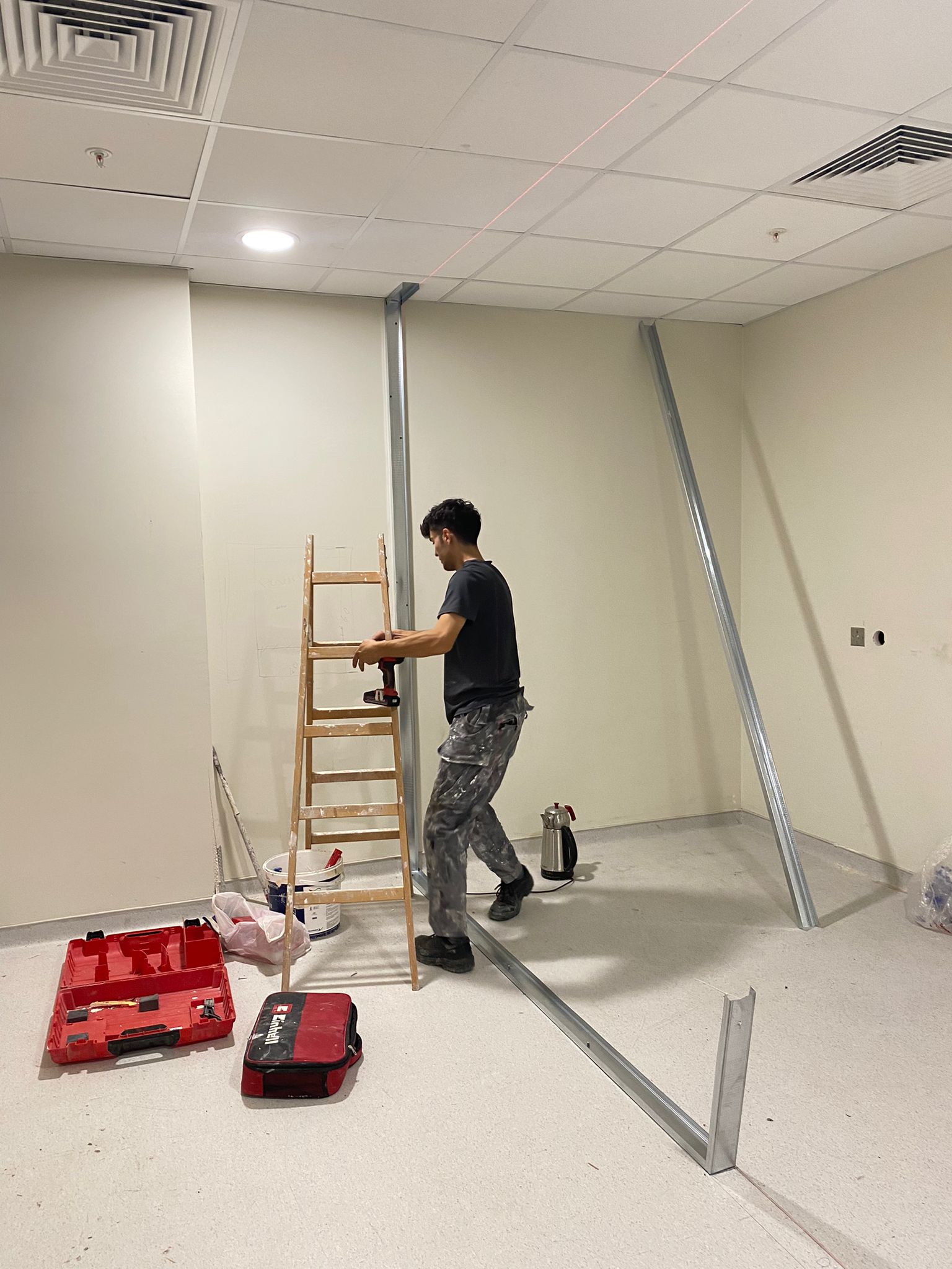 Alçıpan Bölme Duvar Uygulaması - Görsel 2